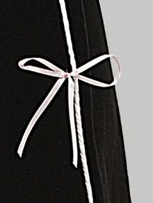 Sparklyn Young Girl Drawstring Waist Bow Decor Wide Leg Loose Sweatpants Pants With Bows Bow Pants Kawaii Pants Teen Bow Pants Cute Pants Fall Winter