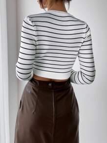 Rafferiza Y2K Chic Street Style Knit Crew Neck Fitted Pullover Sweater, Layering Top For Party Knit Pullover Fall Winter