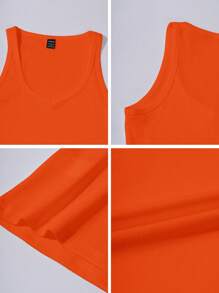 Islaluna Pure Sensual Sporty Knit Camisole Bodycon Top