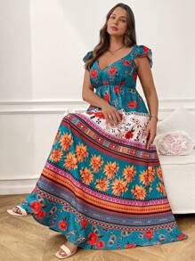 Breezaya Plus Size Women French Style Casual Vacation Summer Slip Dress