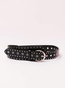 MUSERA Embellished Studded PU Belt Edgy Fun For Festival