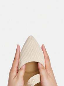 女士时尚休闲平底鞋 - 杏色 - 查看 6