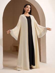 Veilorie 女式宽松喇叭袖阿拉伯长袍夹克