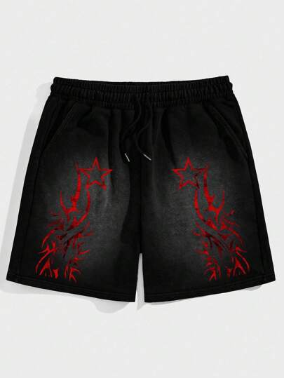 Street Life Short décontracté d'été pour homme à imprimé neige