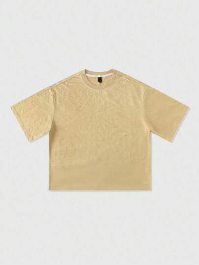 Street Life Men's Heavyweight Ombre Glitter Diamond Loose T-Shirt