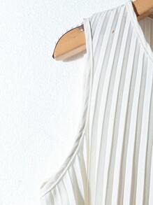 Franclia 1 件女士休闲宽松纯色无袖日常百搭上衣