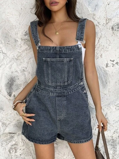 Livesso Women Distressed Denim Overalls And Jumpsuit, Summer