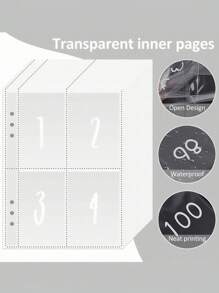 1 pieza Libro de desafíos de ahorro de dinero con 100 sobres, carpeta para ahorro de dinero con sobres, kit de carpeta de desafío de 100 sobres, libro de presupuesto A5 - una manera fácil y divertida de ahorrar $5,050 - Negro - Ver 6