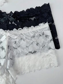 SHEIN 2pcs/Set Women Plus Size Sexy Lace Lingerie Set