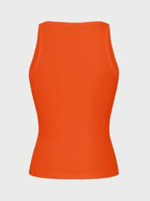 Islaluna Pure Sensual Sporty Knit Camisole Bodycon Top