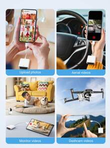 Teckwe SD Card Reader For IPhone/IPad, Memory Card Reader With USB Camera Adapter Plug And Play Trail No App Required Back To School Essentials