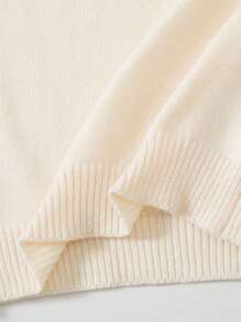 Casuvi Kids Tween Boys' Sweaters – Fashionable Two-Tone Knit Pullover With Upper Cable Twist And Lower Plain Knit Design, Classic Round Neck Casual Academic Style. Perfect For Outings, Daily Wear, Autumn/Winter, Gatherings, Home, And Vacations - Burgundy - View 9