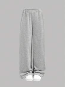 SHEIN Girlism 青少年女孩 3 件套：针织连帽衫、背心和紧身裤，休闲日常时尚服装 - 灰色 - 查看 9