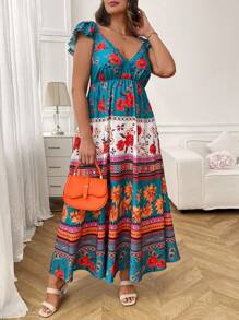 Breezaya Plus Size Women French Style Casual Vacation Summer Slip Dress