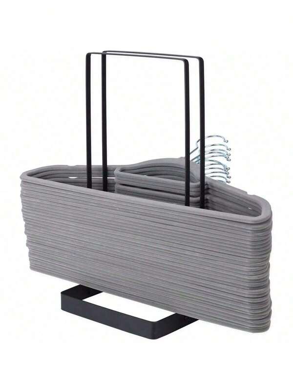 1pc Large Capacity Hanger Stacker Rack For Adults And Children Stainless Steel Detachable Hanger Storage Organizer Space-Saving Clothes Hanger Holder For Home Laundry Closet Decorations Decor Festival Decor Room Decor Home Decor Bed Room Decor, Spring, Minimalist, Summer Tops