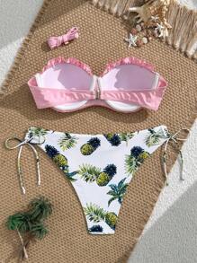 Swim Mod Vacation Beachwear Bikini Set (With Underwire, Push Up) For Summer