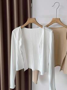 INAWLY Women's Camisole Dress With Sheer Cover Up Sunscreen Coverup Knitted Sweater Fall Winter Cloth For Women