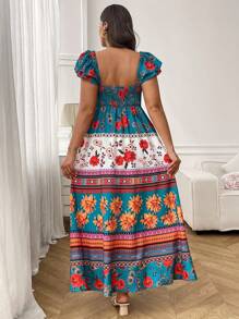 Breezaya Plus Size Women French Style Casual Vacation Summer Slip Dress