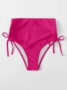 Swim Basics Effen badpak met strikbandjes voor dames voor op het strand