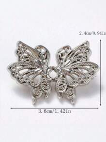 SHEIN 1pc Adjustable Butterfly Waistband Button, Detachable And Seamless, Ideal For Altering Waist Size On Jeans, No Need For Sewing Or Nailing – Waist Tool,Adjustable Butterfly Waistband Button, Detachable And Seamless, Ideal For Altering Waist Size On Jeans, No Need For Sewing Or Nailing – Waist Tool