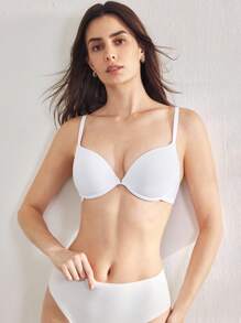 Ocili Leisure 5pcs/Set Minimalist French Style Wired Padded Bra, Lift & Enhance For Small Bust - Multicolor - View 3