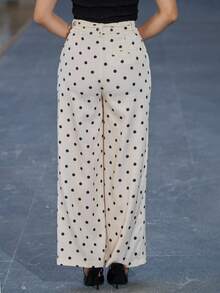 Andrea Bello Pantalones de pinzas con estampado de lunares - Multicolor - Ver 2