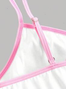 2pcs Set Colorblock Trim Bikini Panties, Teenagers Girls Underwear - Multicolor - View 4
