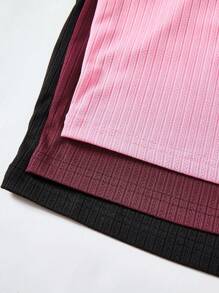 Snug Zone 3 Stücke süßer Spitzen-Patchwork Damen Schlafanzug Set, lässig & bequem