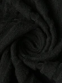 EMERY ROSE 加大码针织圆领宽松条纹拼接上衣和柔软宽罗纹直筒裤两件套，适合休闲家居/户外穿着 - 彩色 - 查看 8