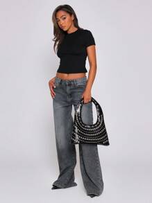 MUSERA 短袖修身T恤，休闲百搭，日常机场度假秋季返校季秋冬必备，优雅时尚