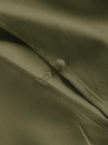 SHEIN MOD 高领纯色口袋连体裤（配腰带）