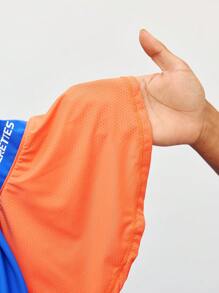 Cheerettes Women's Letter Print Contrast Color Ruffle Hem Pocket Cheerleader Sports Skort