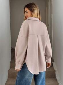 Easowa Abrigo con bolsillo y hombros caídos para otoño/invierno