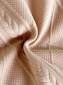 Vintaside Kids 2pcs/Set Infant Boys Khaki Textured Jacquard Fabric Long Sleeve Shirt Outfit With Pants - Khaki - View 7