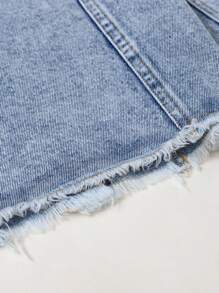 Sparklyn 超大号水洗牛仔夹克，适合青春期女孩穿着，舒适休闲宽松，破洞街头风，适合度假和日常穿着，轻薄外套，适合春秋季节穿着