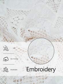 LanaWest Set de 2 piezas de Top con diseño calado de alta gama para mujer - Blanco - Ver 5