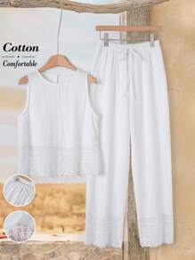 Rusticease 女士优雅褶皱V领杏色短袖衬衫 - 白色 - 查看 1