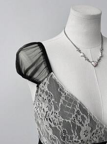 Sunspun Rave Plus Size Dresses - Black - View 3