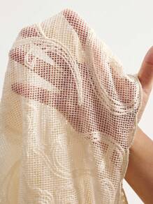 Bohemela Women's Casual Solid Color V-Neck Loose Woven Blouse - Apricot - View 8