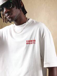 Camiseta urbana oversize tipo streetwear de Sumwon Society, estilo unisex skate, básica y de corte minimalista, esencial para el armario moderno - Blanco - Ver 1