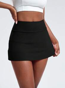 SHEIN Cheerettes 女式简约纯色运动短裙运动裙