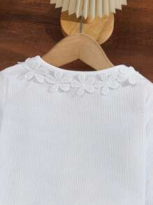 Genkimix Kids Toddler/Young GirlShort Jacket, Elegant Ruffled Collar Cropped Outerwear Coat Fall Winter - White - View 8