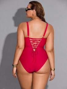 Shapewave 大码女式性感连体塑身泳衣