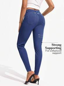 SHEIN Essnce Women's Casual Stretch Skinny Fit Jeans