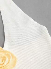 Sweetra Damen einfarbiges, einfaches gestricktes Top mit Trägern für den täglichen Gebrauch, Y2K Weihnachtsferien Party Top