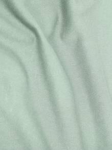 Manfinity Dauomo Men's Casual Versatile Solid Color Short Sleeve T-Shirt - Green - View 4