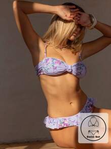 Aralina Conjunto de bikini con volantes, perfecto para los atuendos de playa y de vacaciones de verano