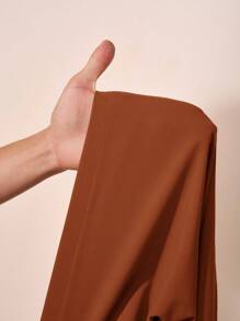 Zivah 2025夏季新款音乐节复活节母亲节婚礼生日派对日常出游基础百搭休闲网红爆款优雅通勤商务休闲一字肩百褶腰不对称下摆女上衣加直筒裤卡其色女两件套单肩连体裤棕色连体裤女铁锈棕色连体裤 - 紅木色 - 查看 8