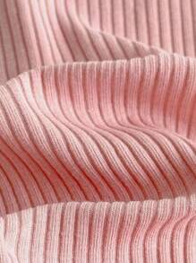 Loomiva 新生儿柠檬印花纯色针织柔软圆领长袖连脚连体衣和裤子两件套，适合男婴和女婴