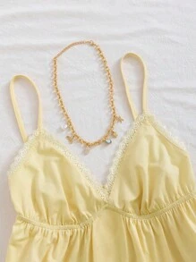 INAWLY Women's Plus Size Suspenders And Vests - Yellow - View 3